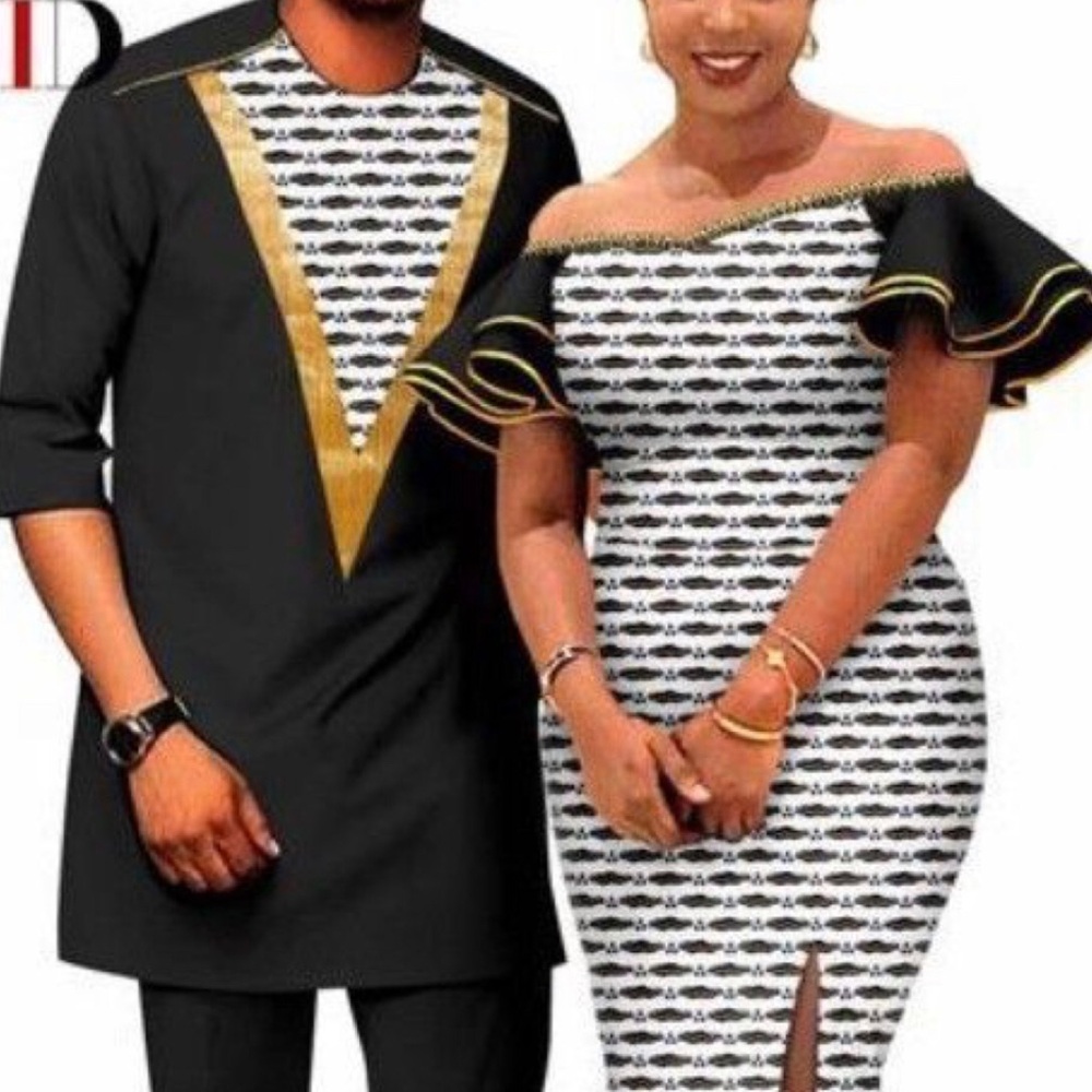 Female and male African attires, place your order